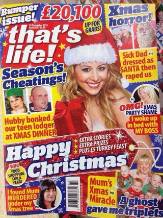 Illustration for article titled Have a Horrible Christmas With This Insane Issue of That's Life! Mag